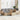7-delige Loungeset met kussens poly rattan beige