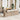 6-delige Loungeset met kussens poly rattan beige