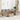 6-delige Loungeset met kussens poly rattan acacia beige