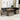 6-delige Loungeset met kussens poly rattan acacia grijs