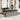 6-delige Loungeset met kussens poly rattan grijs