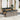 7-delige Loungeset met kussens poly rattan acacia grijs