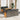 6-delige Loungeset met kussens poly rattan acacia grijs