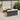 7-delige Loungeset met kussens poly rattan acacia zwart