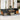 8-delige Loungeset met kussens poly rattan acacia grijs