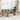 6-delige Loungeset met kussens poly rattan beige