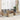 6-delige Loungeset met kussens poly rattan acacia beige