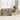 7-delige Loungeset met kussens poly rattan acacia beige