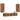Tv-wandkasten 4 st bewerkt hout oud houtkleurig