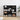 CD-kast 100x23x89,5 cm bewerkt hout zwart eikenkleurig