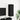 Wand TV-kast Zwart eiken 30.5 x 30 x 90 cm Bewerkt hout