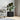 Bloempot Box Zwart eiken 40 x 40 x 40 cm Bewerkt hout