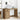 Bureau artisanaal eikenkleurig 50 x 115 x 75 cm Bewerkt hout