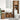 Wastafelonderkast Oud hout 80 x 30 x 60 cm Bewerkt hout