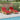 Ligstoel 2-persoon 3 pcs Rood 40 x 40 x 40cm Massief acaciahout