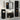 Badkamermeubelset 4 pcs Zwart 30 x 30 x 179.5 cm Bewerkt hout