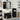 Badkamermeubelset 3 pcs Zwart 30 x 30 x 99.5 cm Bewerkt hout