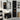 Badkamermeubelset 3 pcs Zwart 30 x 30 x 179.5 cm Bewerkt hout