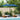 Tuinparasol Blauw 385 x 209 x 244 cm Stof