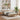 Bedframe artisanaal eikenkleurig 135 x 190 cm Bewerkt hout