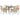 5-delige Tuinset met kussens poly rattan glas bruin