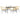 5-delige Tuinset poly rattan glas bruin