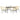 5-delige Tuinset met kussens poly rattan glas bruin