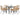 5-delige Tuinset met kussens poly rattan glas bruin