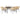 5-delige Tuinset met kussens poly rattan glas bruin