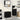 Badkamermeubelset 3 pcs Zwart 33 x 33 x 102,5 cm Bewerkt hout