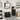 Badkamermeubelset 3 pcs Zwart 33 x 33 x 120.5 cm Bewerkt hout