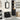 Badkamermeubelset 3 pcs Zwart eiken 33 x 33 x 185.5 cm