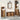 Badkamermeubelset 4 pcs Bruin 33 x 33 x 185.5 cm Bewerkt hout
