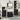 Badkamermeubelset 4 pcs Zwart eiken 33 x 33 x 185.5 cm
