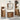 Badkamermeubelset 4 pcs Bruin 33 x 33 x 185.5 cm Bewerkt hout