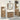 Badkamermeubelset 4 pcs Bruin 33 x 33 x 185.5 cm Bewerkt hout