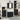 Badkamermeubelset 4 pcs Zwart 33 x 33 x 185.5 cm Bewerkt hout