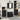 Badkamerkast set met lade 4 pcs Zwart eiken 33 x 33 x 185.5 cm