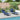 Ligstoel 2-persoon 2 pcs Blauw 58 x 188 x 77cm Stof