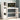 Schoolbord bureau Wit en grijs 120 x 45 x 118.5 cm Bewerkt hout