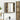 Badkamer spiegelkast Beige 60 x 16 x 60 cm Bewerkt hout