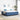 Bedframe Blauw 200 x 200 cm Katoenen stof