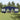 Partytent Blauw en Wit 600 x 400 x 266 cm Polyester en staal