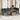 Tuin Sofa Set met kussen met opslag 8 pcs Grijs