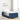 Boxspring bed met matras Blauw en Wit 100 x 200 cm Schuim
