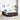 Boxspring bed met matras Donkerbruin en Wit 140 x 200 cm Stof