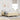 Boxspring bed met matras Crème en Wit 160 x 200 cm Stof