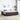 Boxspring bed met matras Donkerbruin en Wit 200 x 200 cm Stof