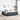 Bedframe Donkergrijs, grijs en wit 180 x 200 cm Fluweel