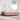Bedframe met matras Roze en wit 200 x 200 cm Fluweel